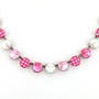 Pink Plaid in Antique Silver