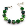 Rhodium | Shamrock Shimmer | 12mm Bracelet