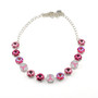 Shiny Silver | The Power of Pink | 1/2 Length | 12mm Necklace