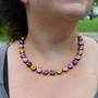 Antique Copper | Valley Girl | 3/4 Length | 12mm Crystal Necklace