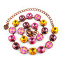 Valley Girl 12mm 3/4 Length Crystal Jewelry Necklace in Antique Copper
