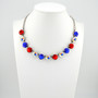 Jeannette Jayhawks 1/2 Length Necklace in Antique Silver