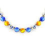 Norwin Knights 12mm Austrian Crystal Jewelry Necklace/Bracelet in Antique Silver
