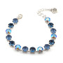 Rhodium | Dazzling Denim | 8mm Crystal Jewelry Bracelet