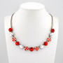 Peppermint Twist Half Length Necklace in Antique Silver