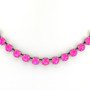 Antique Silver | Electric Pink Ignite | 8.5mm Crystal Necklace