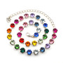 Shiny Silver | Colorful Rainbow | 8.5mm Crystal Jewelry
