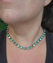 Spring Bud 8mm Crystal Necklace in Antique Silver