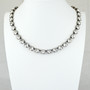 Antique Silver | Classic Crystal | 8.5mm Crystal Necklace