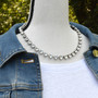 Antique Silver | Classic Crystal | 8.5mm Crystal Necklace