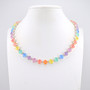 Shiny Silver | Pastel Prism | 8.5mm Crystal Necklace