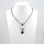 Shimmering Shades 12mm 3-Stone Bail Pendant Necklace