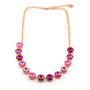 Rose Gold | Half Length | Think Pink 12mm Crystal Necklace Rose Gold | Half Length | Think Pink 12mm Crystal Necklace
