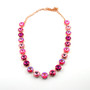 Rose Gold | 3/4 Length | Think Pink 12mm Crystal Necklace