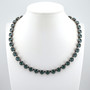 Antique Silver - Pine Ignite - 8.5mm Crystal Necklace