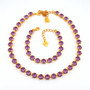 - Orchid Ignite - 8.5mm Crystal Necklace & Bracelet