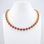 Gold - Orchid Ignite - 8.5mm Crystal Necklace