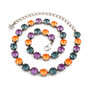 Antique Silver - Rainforest Ignite - 8.5mm Crystal Necklace