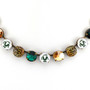 Antique Brass | 1/2 Length | Belle Vernon Leopards | 12mm Crystal Jewelry