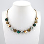 Antique Brass | 1/2 Length | Belle Vernon Leopards | 12mm Crystal Jewelry