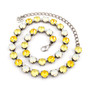 Antique Silver | Lemon Zest | 8.5mm Crystal Jewelry