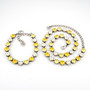 Antique Silver | Lemon Zest | 8.5mm Crystal Jewelry