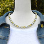 Antique Silver | Lemon Zest | 8.5mm Crystal Jewelry