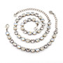 Antique Silver | Winter Wonderland |  8mm Necklace & Bracelet