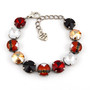 Antique Silver | Santa Baby | 12mm Crystal Bracelet
