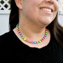 Amped Up | Antique Silver | 8.5mm Crystal Necklace