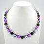 High Voltage Violet | 3/4 Length Necklace | Antique Silver