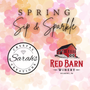 Spring Sip and Sparkle event at Red Barn Winery on March 4th 2026