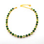 Shamrock Shimmer | Antique Silver | 8.5mm Crystal Jewelry Necklace