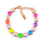 Rose Gold | Neon Shimmer | 8.5mm Crystal Bracelet