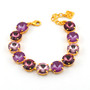 Orchid Obsession | Gold | 12mm Crystal Bracelet