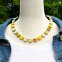 Limoncello | Antique Silver | 3/4 Length Necklace