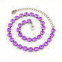 Electric Violet | Antique Silver | 8.5mm Crystal Jewelry