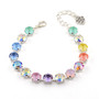 Cotton Candy | Shiny Silver | 8.5mm Crystal Jewelry Bracelet