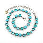 Southwest Blue | Antique Silver | 8.5mm Crystal Jewelry