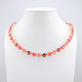 Coral Crush | Shiny Silver | 8.5mm Crystal Jewelry Necklace