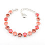 Coral Crush | Shiny Silver | 8.5mm Crystal Jewelry Bracelet