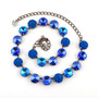 Antique Silver | Blue Crush | 12mm Crystal Jewelry