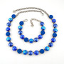 Antique Silver | Blue Crush | 12mm Crystal Jewelry
