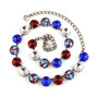 Antique Silver | Liberty Blue | 12mm Crystal Jewelry