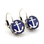Antique Silver | Anchor | 12mm Drop Earrings