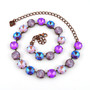 Antique Copper | Galactic Glam | 3/4 Length | 12mm Crystal Necklace
