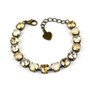 Antique Brass | Ivory Cream | 8.5mm Crystal Jewelry Bracelet