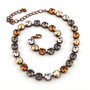 Antique Copper | Mocha Mist | 8.5mm Crystal Jewelry
