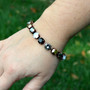 Antique Copper | Black Beauty | 8.5mm Crystal Jewelry Bracelet