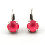 Antique Silver | Dahlia Ignite | 8.5mm Crystal Drop Earrings